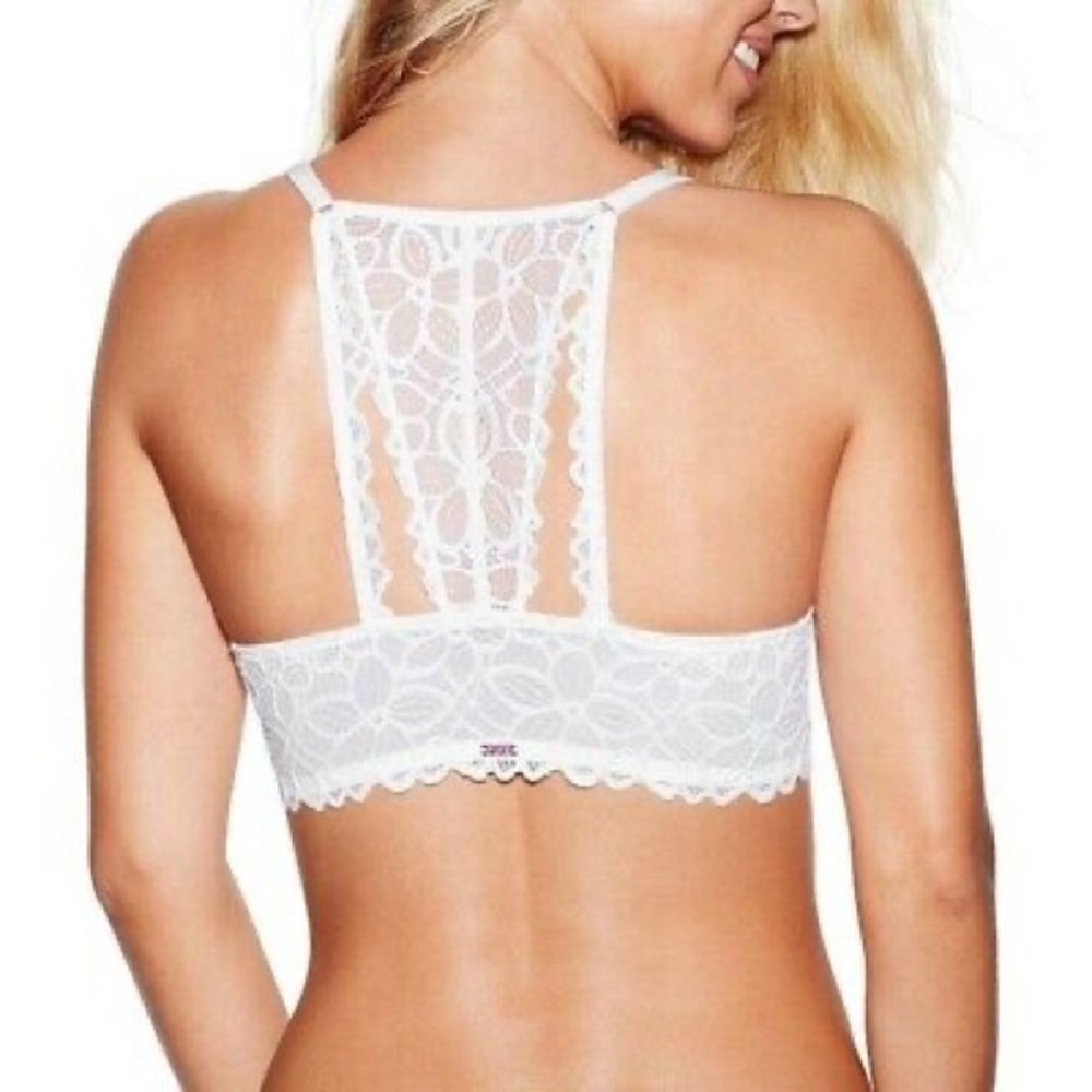 VS PINK Unlined Lace Date Bralette